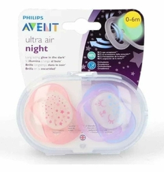 Chupete AVENT Ultra Air Nocturno 0-6m x2 - comprar online