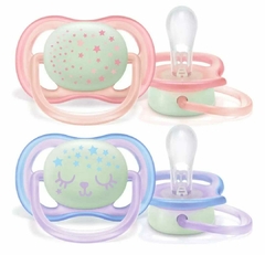 Chupete AVENT Ultra Air Nocturno 0-6m x2