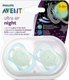 Chupete AVENT Ultra Air Nocturno 0-6m x2 en internet