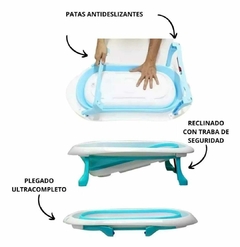 Bañera Plegable lisa LOVE varios colores. - tienda online