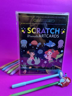 Caderno Mágico + caneta flamingo + lápis com ponteira de sereia na internet