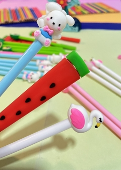 Trio de Canetas – Coelho, Frutas e Unicórnio (Kit com 3 unidades) na internet