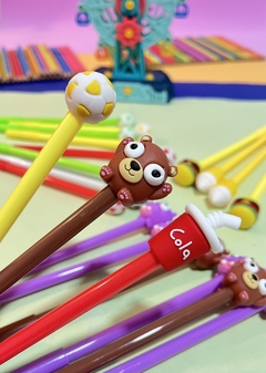 Trio de Canetas – Futebol, Lanche e Monstro (Kit com 3 unidades) - comprar online