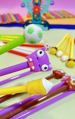 Trio de Canetas – Futebol, Lanche e Monstro (Kit com 3 unidades) - loja online