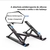 Imagem do Suporte Apoio de Notebook Laptop Compacto Articulado Preto