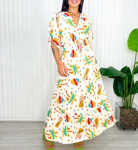 VESTIDO MIDI LONGO ( 40 ao 46 )