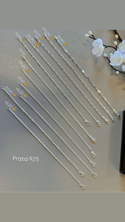 Pulseira Masculina Prata 925) CHAMA NO WHATSAPP