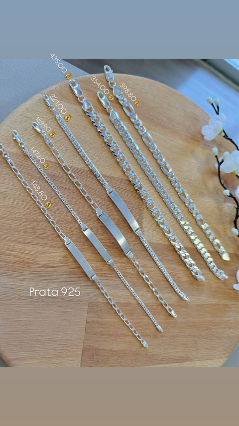 Pulseira Masculina Prata 925 /CHAMA NO WHATSAPP - comprar online