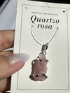 Pingente Drusa Quartzo Rosa - comprar online