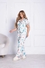 PIJAMA AMERICANO MANGA CURTA E CALÇA LUA ESTRELA - NOITE BELA STORE