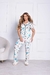 PIJAMA AMERICANO MANGA CURTA E CALÇA LUA ESTRELA
