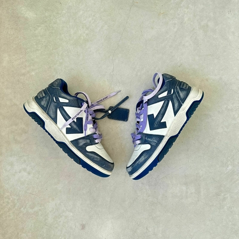 Off-White Navy & White Out Of Office Vintage Snkrs