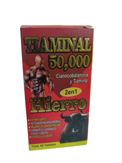 TIAMINAL 50,000 2 EN 1 HIERRO.