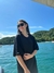 Kit Camiseta Oversized Lisa Preta + Off White - Santz Clothing