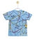 T-shirt canudinhos azul - comprar online