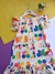 VESTIDO INFANTIL BORBOLETA COLORIDO - Moranguinho Kids
