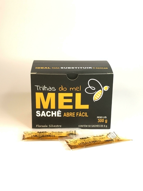 Mel no sachê abre fácil - 50un (6g cada sachê)