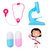 Kit Dentista Mini Doutor Medica Infantil Educativo 12 Peças - comprar online