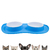 Comedor Pote Para Ração Agua Tigela Duplo Cachorro Gato Silicone