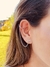 Brinco Círculo Vazado com Piercing Fake em aço inoxidável - comprar online