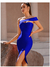 Vestido Sensual Bodycon de Ombro Único com Fenda Atrevida e Sem Alças - comprar online