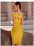 Imagem do Vestido Sensual Bodycon de Ombro Único com Fenda Atrevida e Sem Alças