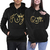Pullovers Casuais com Capuz para Casais - Moletom Estampado Rei e Rainha na internet