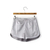 Shorts de Seda Elegantes: Explore o Verão com Estilo e Conforto - Cintura Alta, Casual e Branco