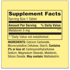 Melatonina Spring Valley 5mg (importada) 120 Comprimidos - comprar online