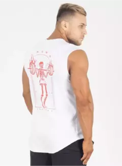 Musculosa Japonesa Blaze Reps Blanca Crown Training - VIVRA INDUMENTARIA