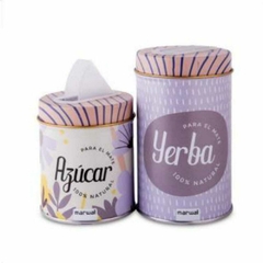 Latas yerba y azucar - Bazar La Esquina