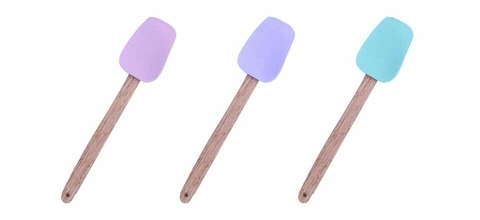 Espatula silicona y madera