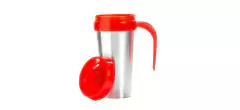 Vaso termico aluminio con tapa
