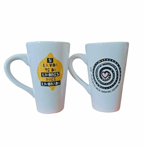 Taza alta linea frases positivas
