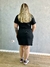 Vestido Feminino Tubinho Canelado Ribana com Fenda Lateral Plus size