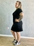Vestido Feminino Tubinho Canelado Ribana com Fenda Lateral Plus size - loja online