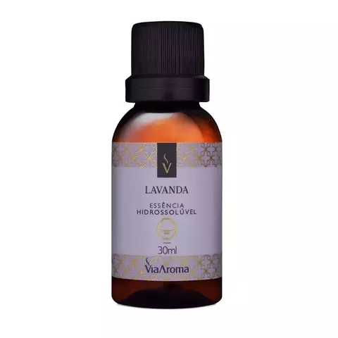 Essência Hidrossolúvel LAVANDA Linha Clássica Via Aroma - 30ml