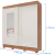 G - 28325 ROUPEIRO PANAN ILHEUS 100% MDF 2PTS 3 GVS C/ ESPELHO na internet