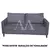 AT - 3897-3 ESTOFADO MALU 3 LUGARES CHANEL GRAFITE VELUDO