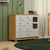 S - 1028025 - Cômoda Uli em MDF, 1 porta e 4 Gavetas com corrediças telescópicas - Pero