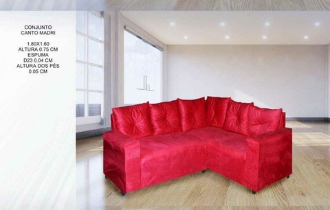 SOFA DE CANTO RG FLEX MADRI C/ALMOFADAS