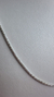 Corrente Tulipa fina 60 cm / prata 925 - comprar online
