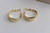 Argola dupla banho de ouro 18k