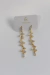 Brinco cascata de zircônia banho de ouro 18k - D’Veras