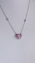 Imagem do Colar be love Zirconia cristal Prata 925 c /rodio