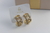 Brinco Argola Ellos cravejado banho de ouro 18k - D’Veras