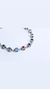 Pulseira luxo de dados zirconias colors prata 925 - loja online