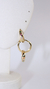 Brinco 3 argolas colors banho de ouro - D’Veras