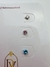 Mini trio zirconias coloridas - comprar online