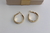 Argola dupla banho de ouro 18k - comprar online